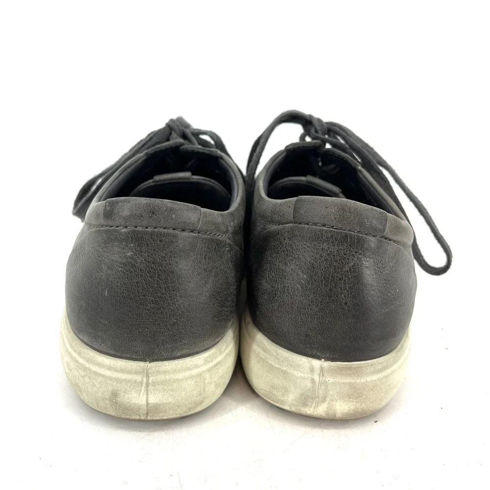 ECCO Men's Grey Leather‎ Lace Up Low Top Sneakers Size 10 10.5 US EU44